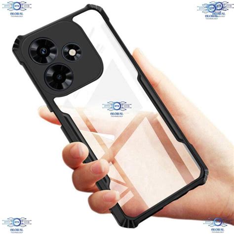 For Infinix Hot Xundd Bumper Case Reinforced Corner With Shock Proof Transparent Back Cover