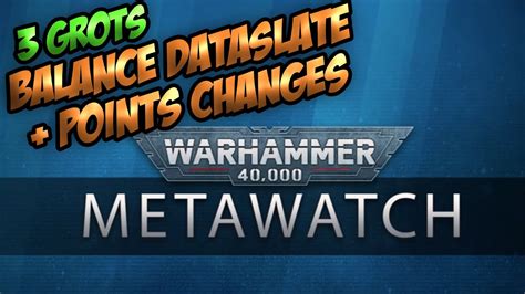 Jan Balance Dataslate Warhammer K Youtube