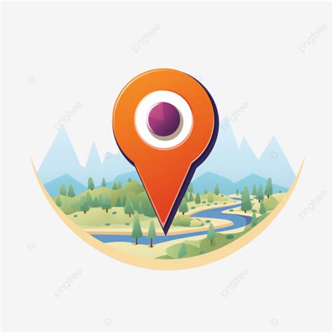 Orange Location Location Map Coordinates Cartoon Icon Orange Clipart