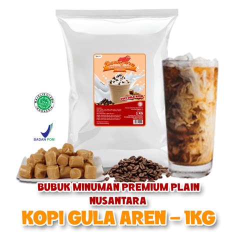 OMURA POWDER Bubuk Minuman Premium Plain Tanpa Gula Rasa Kopi Gula Aren