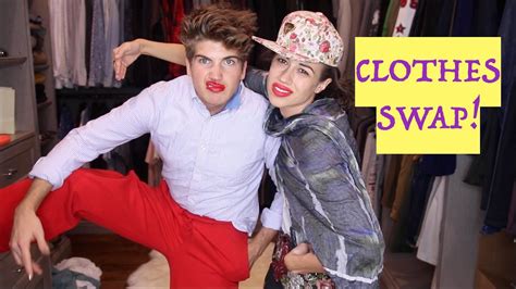 CLOTHES SWAP CHALLENGE!!! - YouTube