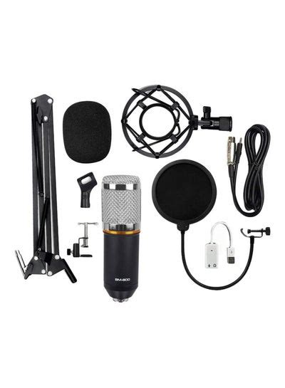 Condenser Microphone With Accessories Set BM-800 Black/Silver price in ...