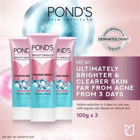 Pond S Bright Miracle Ultimate Acne Control Facial Foam G X