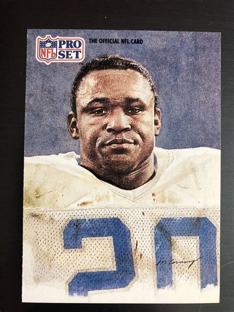 BARRY SANDERS 1991 PRO SET ALL NFC TEAM Values MAVIN