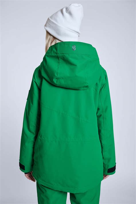 Aura Ski Jacket Kelly Green Womens 2022 Strobe