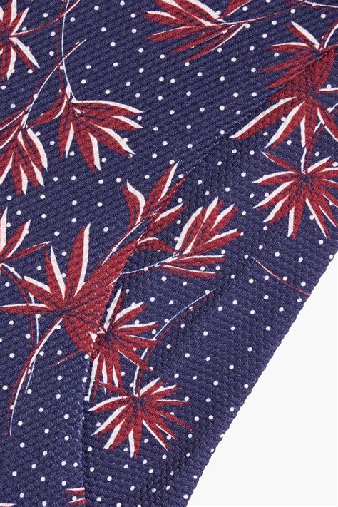 EBERJEY Coco printed stretch piqué low rise bikini briefs THE OUTNET