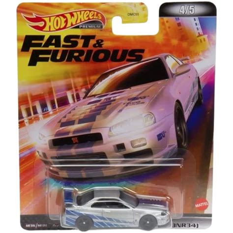 Jual Hot Wheels Premium Fast And Furious 2022 Nissan Skyline R34 Mitsubishi Eclipse Nissan
