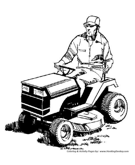 Zero Turn Lawn Mower Coloring Pages Coloring Pages