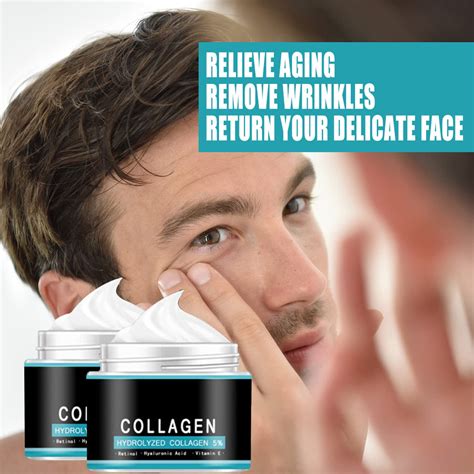 Collagen Cream For Men, Men's Revitalizing Cream, Age Rewind Men's Wrinkle Cream, Collagen Men's ...