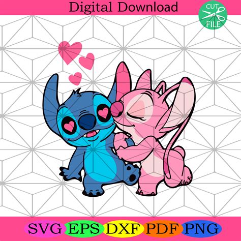 Stitch Y Angel Svg