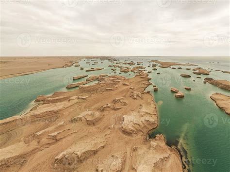 Wind erosion terrain landscape, yardang landform. 27861498 Stock Photo at Vecteezy