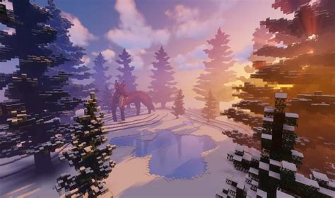 Fox Organic in Snowy Forest Minecraft Map