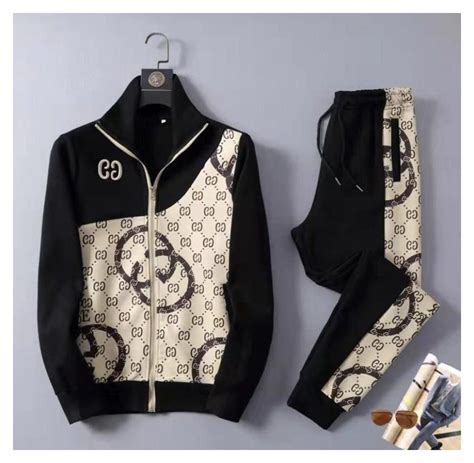 New Exclusive Designer Gucci Gg Monogram Mens Luxury Tracksuits S