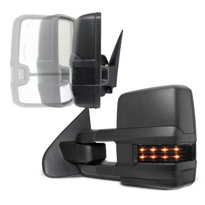 Gmc Yukon Denali Power Folding Tow Mirrors Smoked Led Lights