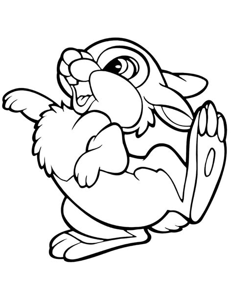 Miss Bunny And Thumper Coloring Page Free Printable Coloring Pages