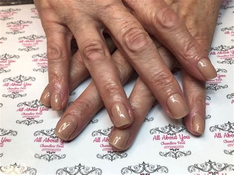 Naked Nude Barely There But Still A Highly Glossed Gel Manicure