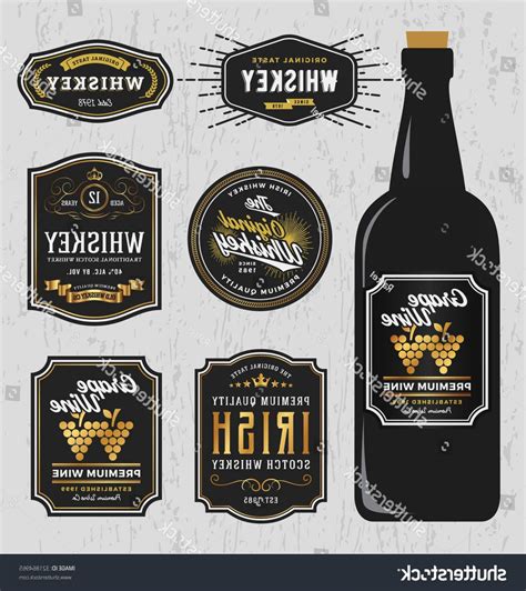 Liquor Bottle Labels Template