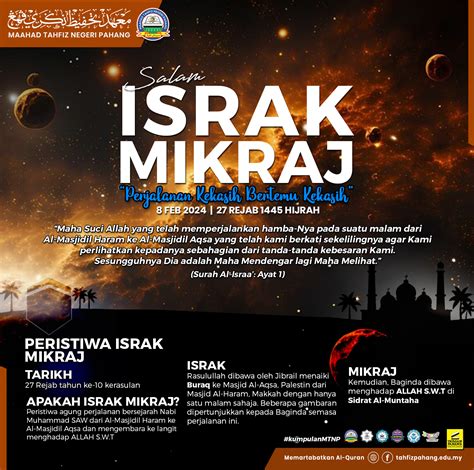 Salam Israk Dan Mikraj Maahad Tahfiz Negeri Pahang