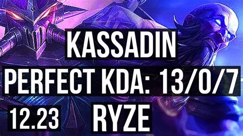 KASSADIN Vs RYZE MID 13 0 7 Legendary 300 Games EUW Diamond