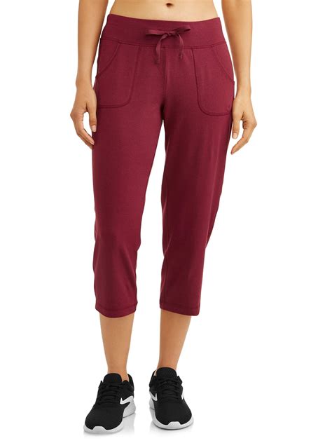 Athletic Works Women's Athleisure Core Knit Capris - Walmart.com