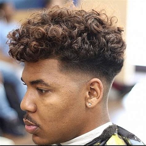 Taper Haircut With Curls