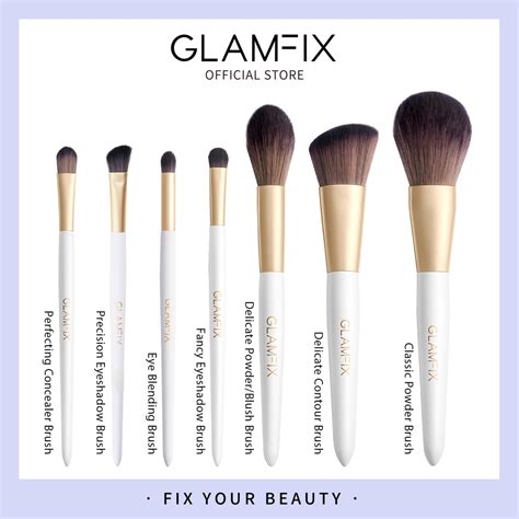 Jual Glamfix Classic Delicate Glow Fancy Brush Kuas Makeup