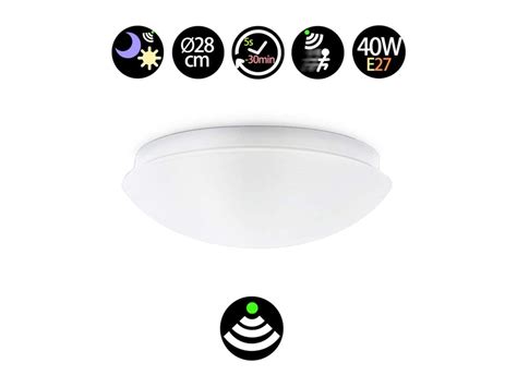 Plafón Led de Superfície Sensor de Movimento E27 Ip44 Worten pt