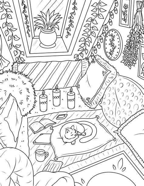Free cozy Coloring Pages