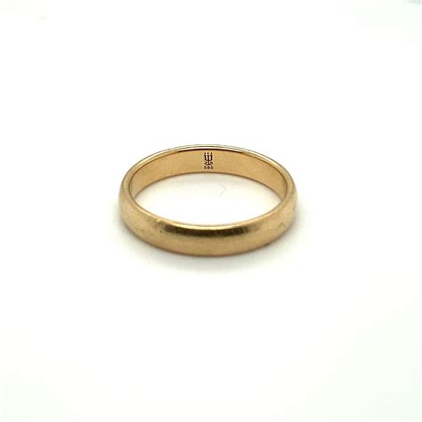 14k Yellow Gold James Avery Plain Band Gem