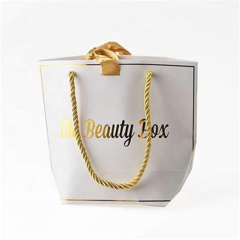 China Luxury Hot Stamping Gold Foil Paper Bag Manufacturers Factory Customized Luxury Hot