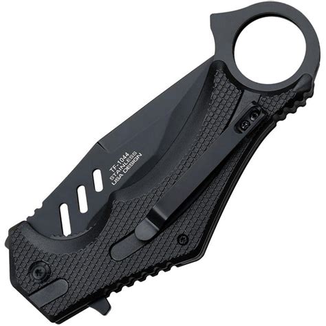 Tf Bk Couteau Tac Force Linerlock A O Black Vente De Couteaux En