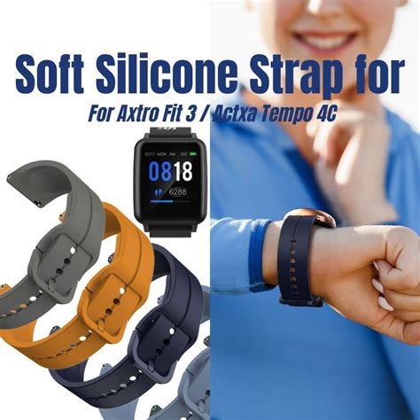 Axtro Fit Strap Silicone Watch Band For Actxa Tempo C Singapore