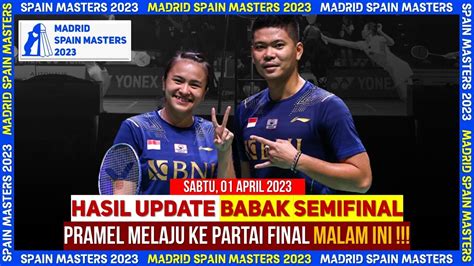 Hasil Madrid Spain Masters Babak Semifinal Setelah Tahun