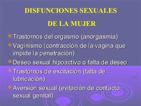 Disfunciones Sexuales