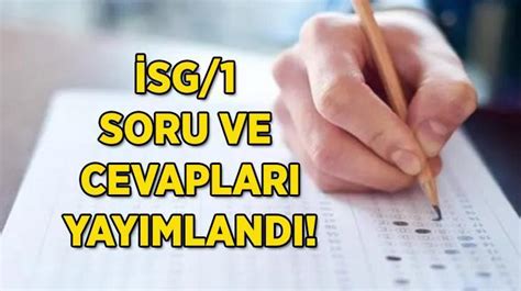 Sg Soru Ve Cevaplari Yayimlandi Sg Soru Kitap Ve Cevap