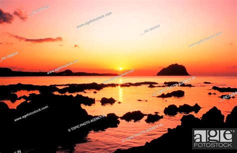 Sunrise, Jeju Island, Korea, Stock Photo, Picture And Rights Managed ...