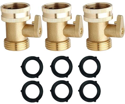 Buy Heavy Duty Brass Garden Hose Shut Off Valve Pack Garden Hose