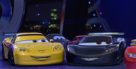 Jeff Gorvette And Lewis Hamilton Cars Movie Disney Pixar Cars