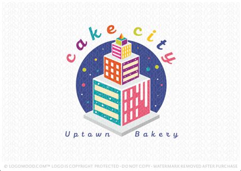 City Cake Bakery - Buy Premade Readymade Logos for Sale