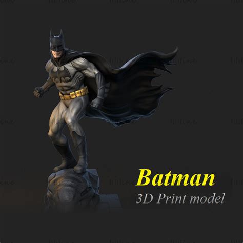 Modelo 3d De La Estatua De Batman Modelo De Impresión 3d Listo Para