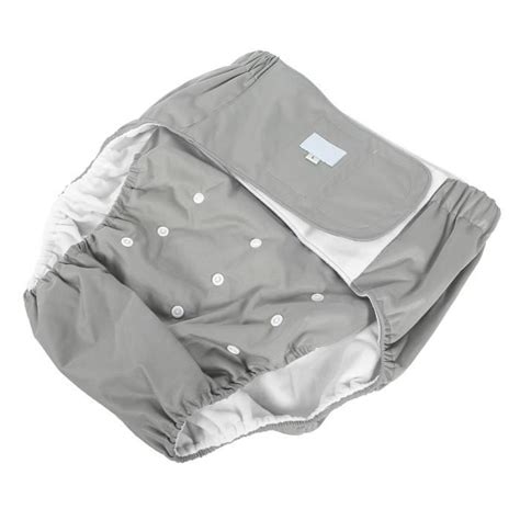 Shipenophy Couche adulte en tissu Couche Adulte Lavable Réglable pour