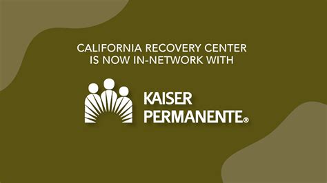 Crc Partners With Kaiser For Insurance California Recovery Center