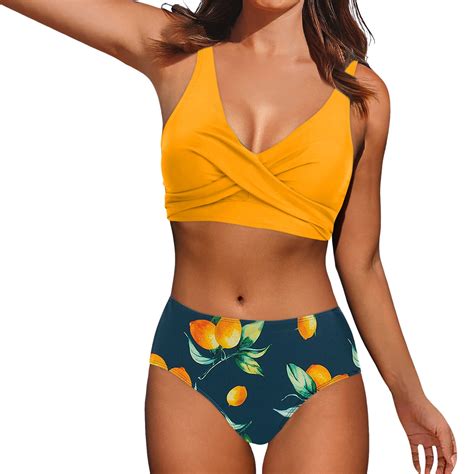 Szxzygs Swimsuits For Girls Bikini Women High Waisted Bikini Sexy