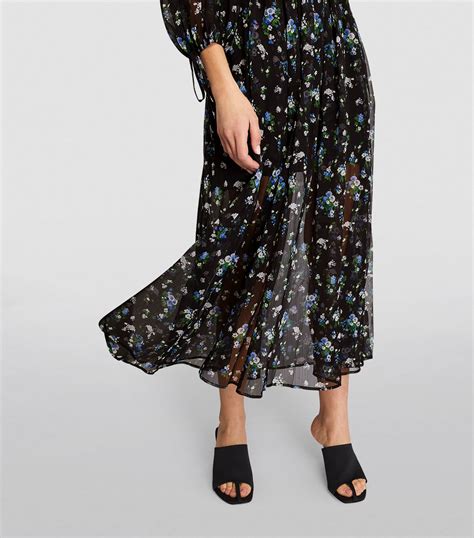 Womens Maje Multi Floral Midi Dress Harrods Uk