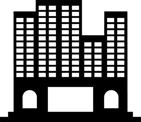 Building in black and white color. 24909555 Vector Art at Vecteezy