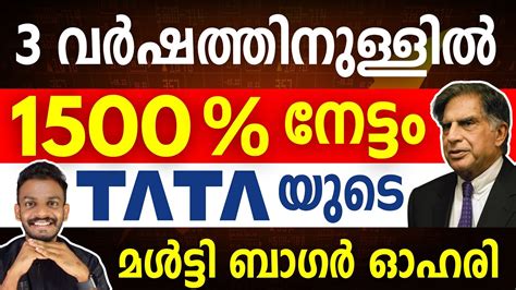 In Years Profit Tata Investment Share Price Tata Share