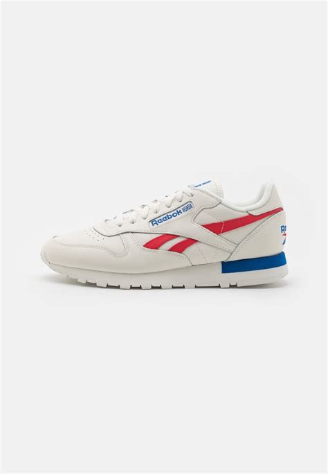 Reebok Classic Classic Leather Unisex Sneakers Basse Chalk Classic White Vector Red Bianco