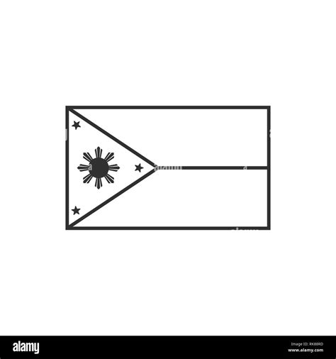 Philippine Flag Stencil