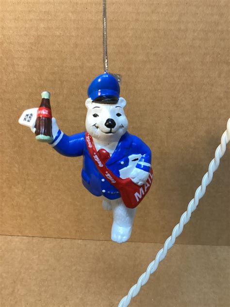 Vintage Coca Cola Bear Christmas Ornament. Great Condition. - Etsy