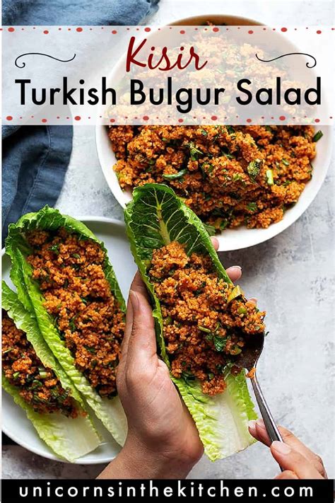 Turkish Bulgur Salad (Kisir) • Unicorns in the Kitchen